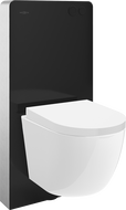 Mexen Lena WC falsík előtti készlet, Tex Air G pneumatikus tartóval, Tornado WC-csészével és lassan záródó fehér