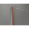 Mexen Kioto+ perete de duș cu raft Walk-in 80 x 200 cm, bronz 8 mm, cupru periat - 800-080-121-65-32