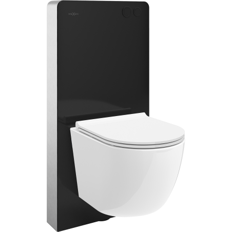 Mexen Lena set montare pe perete WC cadru pneumatic Tex Air G cu vas WC Tornado și capac cu închidere lentă alb