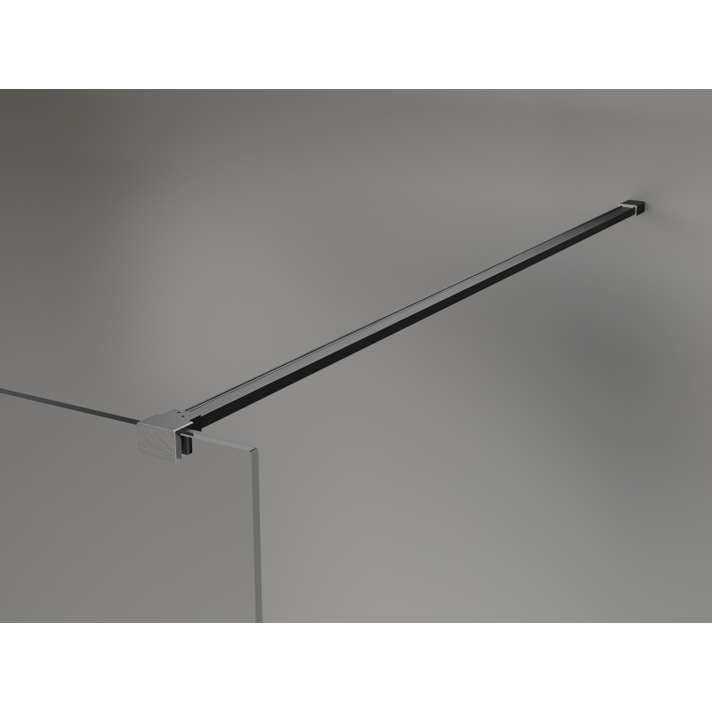 Mexen Kioto+ zuhanyfal polccal, Walk-in 90 x 200 cm, 8 mm bronz, kefefényszürke - 800-090-121-66-32