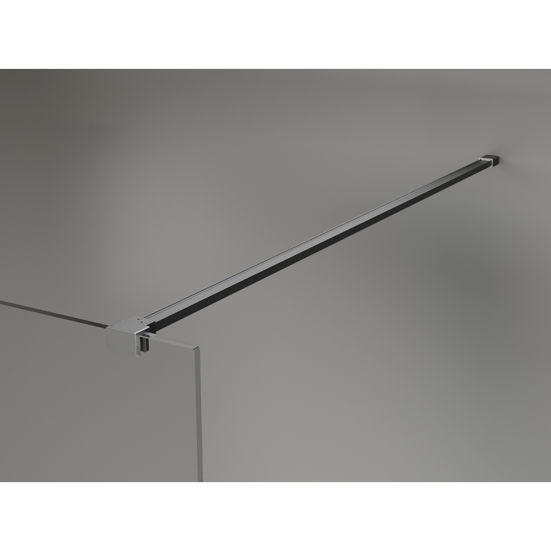 Mexen Kioto+ Zuhanyfal polccal, Walk-in 140 x 200 cm, bronz 8 mm, gun metal - 800-140-121-95-32