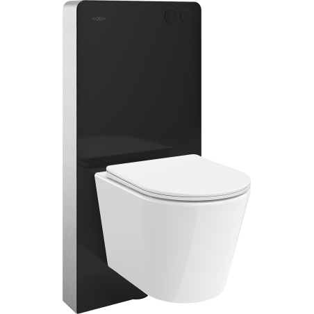 Mexen Rico set montaj pe suprafață WC cadru pneumatic Tex Air G cu vas WC și capac cu închidere lentă, alb