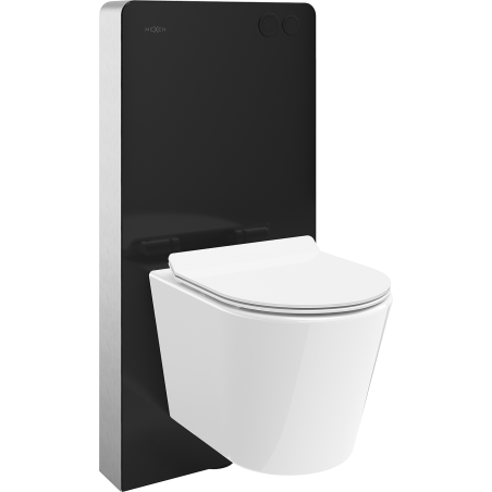 Mexen Rico set de suprafață WC cadru pneumatic Tex Air G cu vas WC Tornado și capac cu închidere lentă alb