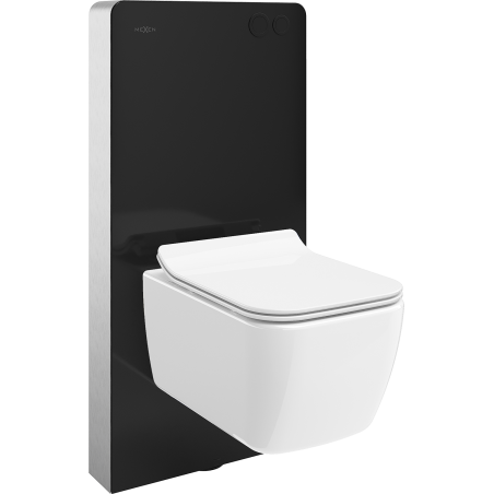 Mexen Stella set de instalație aplicată WC cadru pneumatic Tex Air G cu vas WC și capac cu închidere lentă, alb