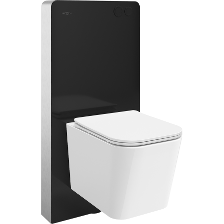 Mexen Teo set montaj pe perete WC cadru pneumatic Tex Air G cu vas WC Tornado și capac cu închidere lentă, alb