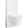 Mexen Carmen Tex Air G fali WC keret pneumatikus szerelvénnyel, WC-csésze és lassan záródó ülőke, fehér