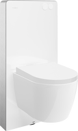 Mexen Carmen set de montaj aparent WC cadru pneumatic Tex Air G cu vas WC Tornado și capac cu închidere lentă, alb -