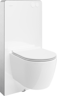 Mexen Carmen set WC supraplicabil cu cadru pneumatic Tex Air G cu vas WC Tornado și capac cu închidere lentă, alb -