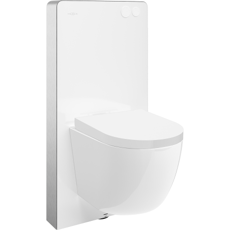 Mexen Lena falsíkon kívüli WC készlet Tex Air G pneumatikus kerettel WC-csésze és lassan csukódó ülőke, fehér