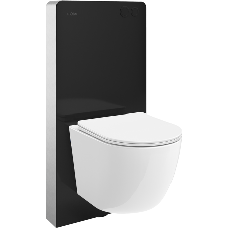 Mexen Lena set de montaj WC cu cadru pneumatic Tex Air G cu vas WC și capac cu închidere lentă, alb - 615030220300A-70
