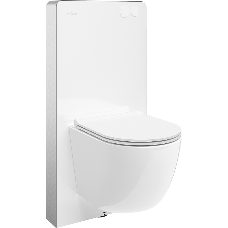 Mexen Lena set îngropat WC cadru pneumatic Tex Air G cu vas WC și capac cu coborâre lentă, alb - 615030220500A-20