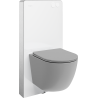 Mexen Lena set exterior WC cadru pneumatic Tex Air G cu vas WC și capac cu închidere lentă, gri deschis mat
