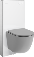 Mexen Lena falsíkra szerelhető WC-készlet Tex Air G pneumatikus vázzal, WC-csészével és lassan záródó üléssel,