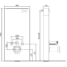 Mexen Lena set exterior WC cadru pneumatic Tex Air G cu vas WC și capac cu închidere lentă, gri deschis mat