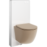 Mexen Lena set WC de suprafață cu cadru pneumatic Tex Air G cu vas WC și capac cu închidere lentă, cappuccino mat