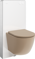 Mexen Lena WC felületi csomag, Tex Air G pneumatikus keret a WC csészével és lassú záródású toalett üléssel, matt