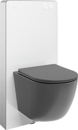 Mexen Lena WC falsík mögötti készlet pneumatikus Tex Air G kerettel, WC csészével és lassan záródó üléssel,