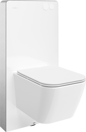 Mexen Madox Tex Air G WC falsík mögötti készlet pneumatikus vázzal, WC csészével és lassú záródású ülőkével,