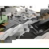 Mexen Andres Chiuvetă de granit de 1,5 compartiment cu picurător și baterie de bucătărie Telma, Neagră - 6515-77-670200-70