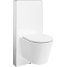 Mexen Rico felületi WC készlet Tex Air G pneumatikus kerettel, Tornado WC csészével és lassan záródó fehér üléssel