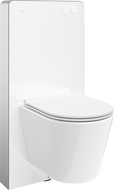 Mexen Rico set de montare pe perete WC cadru pneumatic Tex Air G cu vas WC și capac cu închidere lentă, alb