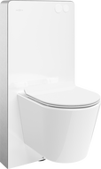 Mexen Rico set WC de suprafață cadru pneumatic Tex Air G cu vas WC Tornado și capac cu închidere lentă alb