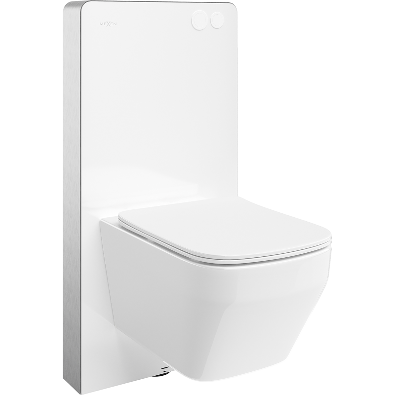 Mexen Riva Tex Air G fali WC falskeret készlet WC csészével Tornado és fehér lassan záródó deszkával