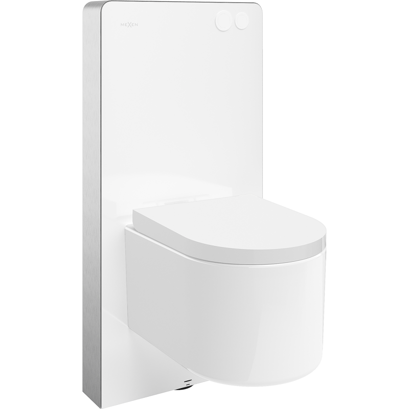 Mexen Sofia set de suprafață pentru WC cu cadru pneumatic Tex Air G cu vas WC Tornado și capac cu cădere lentă, alb -