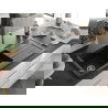 Mexen Andres Chiuvetă de granit de 1,5 compartiment cu picurător și baterie de bucătărie Telma, Neagră - 6515-77-670200-00
