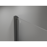 Mexen Mist-B 120 cm-es nyíló zuhanyajtó, átlátszó, gun metal - 8A2-120-001-95-00