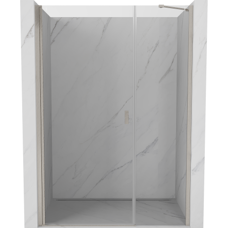 Mexen Mist-B 110 cm-es lengő zuhanyajtó, áttetsző, kefe nikkelezett - 8A2-110-001-97-00