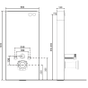 Mexen Lena set de toaletă montat pe perete cu cadru pneumatic Tex Air G cu vas de toaletă Tornado și capac cu închidere