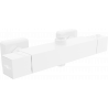 Mexen Cube termosztatikus zuhanycsapok, Fehér - 77250-20