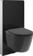 Mexen Carmen set wC suprapuse cu cadru pneumatic Tex Air G cu vas WC și capac cu închidere lentă, negru mat