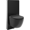 Mexen Lena Tex Air G WC fölépítő légpneumatikus szett WC csészével és lassan záródó üléssel, fekete matt