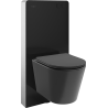 Mexen Rico set de montare suprafață WC cadru pneumatic Tex Air G cu vas WC Tornado și capac cu închidere lentă, negru mat