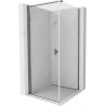 Mexen Mist-B cabina de duș pivotantă 70 x 70 cm, transparentă, gri armă periat - 8A2T-070-070-66-00