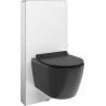 Mexen Carmen set încastrat WC cu cadru pneumatic Tex Air G cu vas WC și capac cu închidere lentă, negru mat