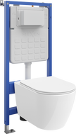 Mexen Rico set WC încastrat cadru Tex Slim cu vas WC 2.0 Tornado și capac cu coborâre lentă, alb - 61003072L4000T