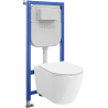 Mexen Rico set WC încastrat cadru Tex E cu vas WC 2.0 Tornado și capac cu cădere lentă, alb - 61093072L4000T