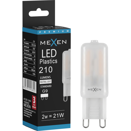 Mexen Aura LED izzó G9, 2W, Semleges - 4000K, 210 lm - L120-G9-0240-01