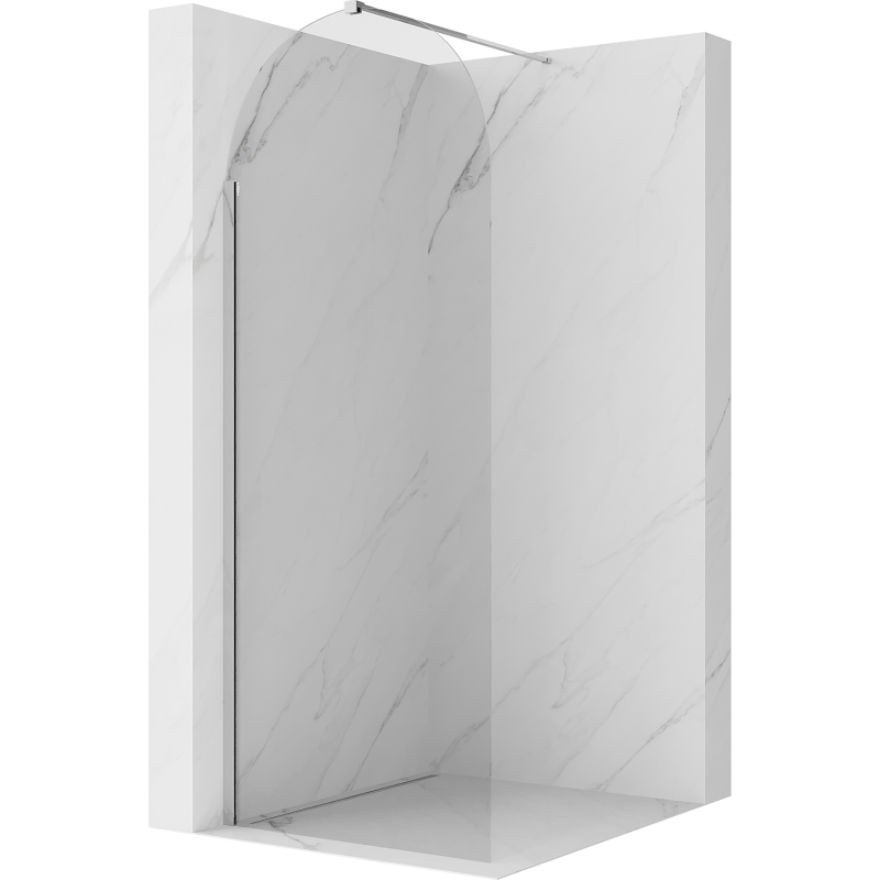 Mexen Kioto-Q Perete de duș Walk-in 80 x 200 cm, transparent 8 mm, crom - 800-080-101-01-00-Q