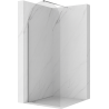 Mexen Kioto-Q Perete de duș Walk-in 80 x 200 cm, transparent 8 mm, crom - 800-080-101-01-00-Q