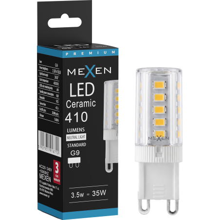 Mexen Aura LED izzó G9, 3,5W, Semleges - 4000K, 410 lm - L121-G9-0340-01