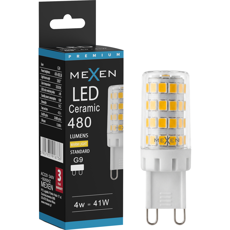 Mexen Aura Bec LED G9, 4W, Cald - 3000K, 480 lm - L121-G9-0430-01