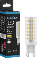 Mexen Aura LED izzó G9, 6W, Meleg - 3000K, 660 lm - L121-G9-0630-01
