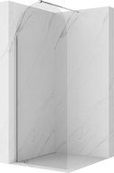 Mexen Kioto-Q perete de duș Walk-in 90 x 200 cm, transparent 8 mm, crom - 800-090-101-01-00-Q