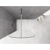 Mexen Kioto-Q Walk-in zuhanyfal 100 x 200 cm, átlátszó 8 mm, króm - 800-100-101-01-00-Q