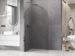 Mexen Kioto-Q perete de duș Walk-in 120 x 200 cm, transparent 8 mm, crom - 800-120-101-01-00-Q