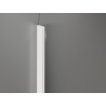 Mexen Kioto-Q Walk-in zuhanyfal 80 x 200 cm, átlátszó 8 mm, fehér - 800-080-101-20-00-Q